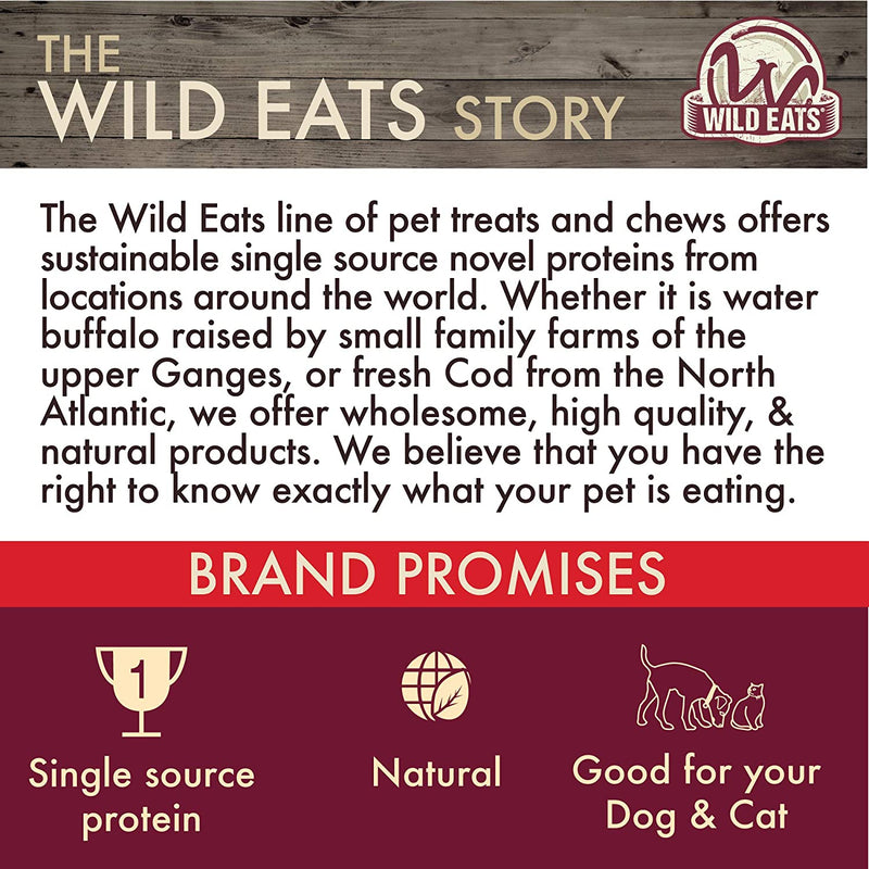 Wild Eats Salmon Skin Dog Treats - 12 Pack
