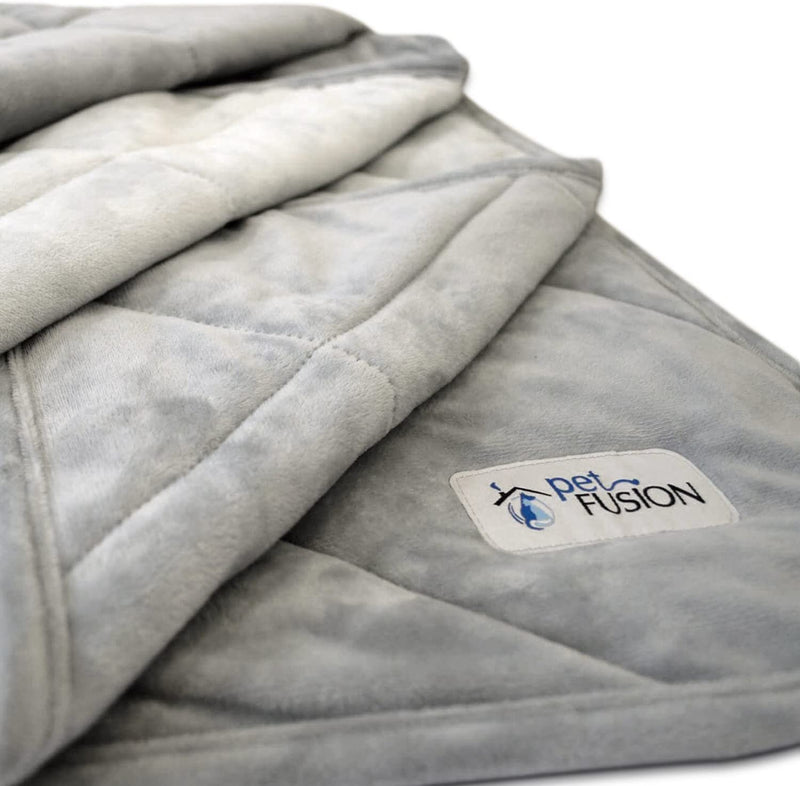 PetFusion | Microplush Quilted Pet Blanket | L | Gray