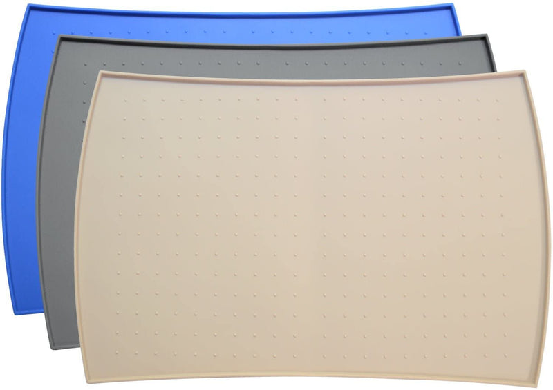 Pet Food Mat in Silicone (Small, Beige)
