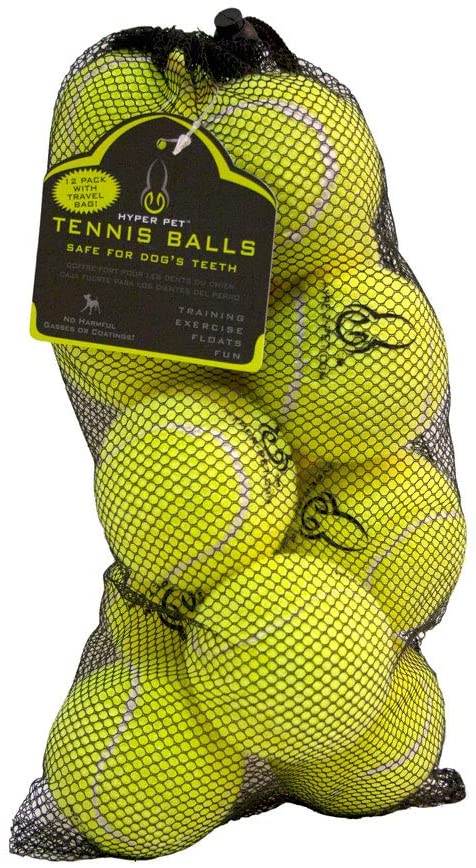 TENNIS BALLS FOR DOGS - 12 PACK - GREEN