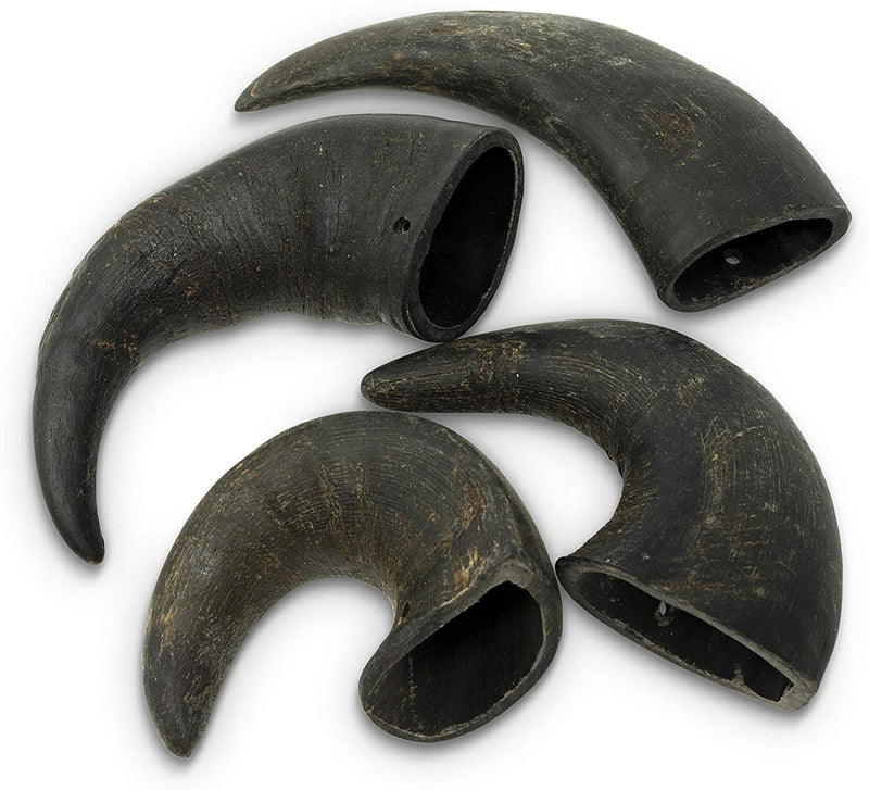 WATER BUFFALO HORN, 4 PACK,  SMALL