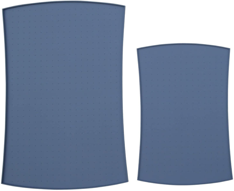 Pet Food Mat in Silicone (Small, Blue)