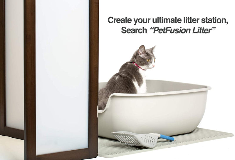 PetFusion | Modest Cat Litter Box Privacy Screen | Brown