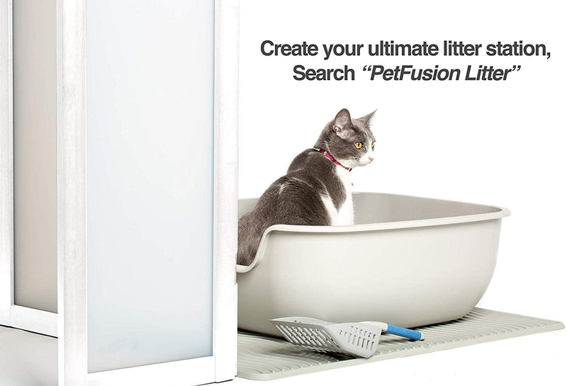 PetFusion | Modest Cat Litter Box Privacy Screen | White