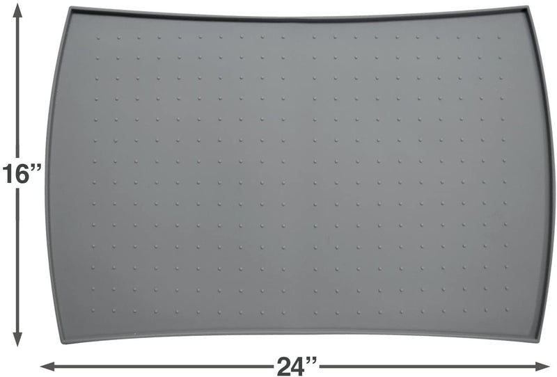 PetFusion | Pet Food Mat in Silicone | Large | Gray