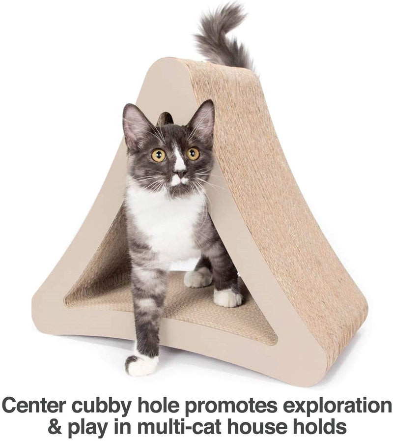 PetFusion | 3-Sided Vertical Scratcher | Standard | Warm Gray