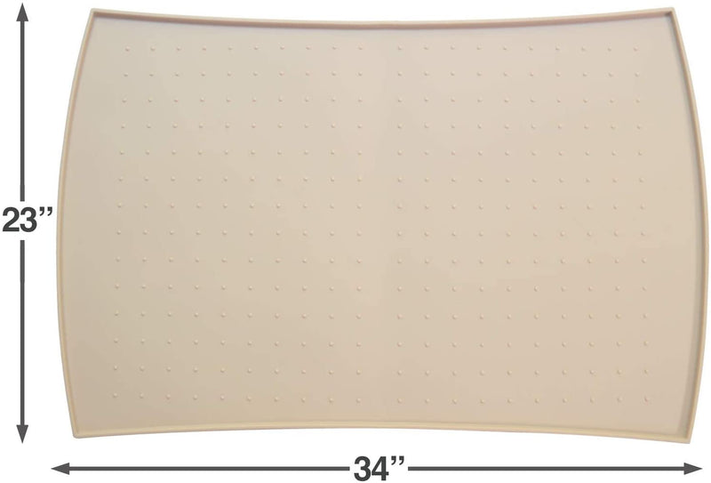 PetFusion | Pet Food Mat in Silicone | XL | Beige
