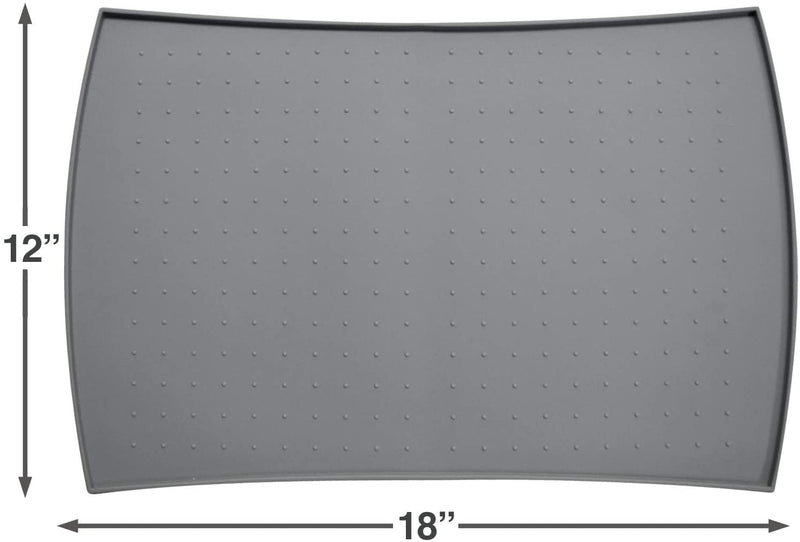 PetFusion | Pet Food Mat in Silicone | Small | Gray