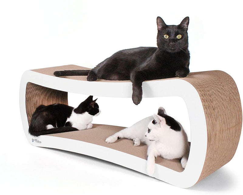 PetFusion | Jumbo Cat Scratcher Lounge | White